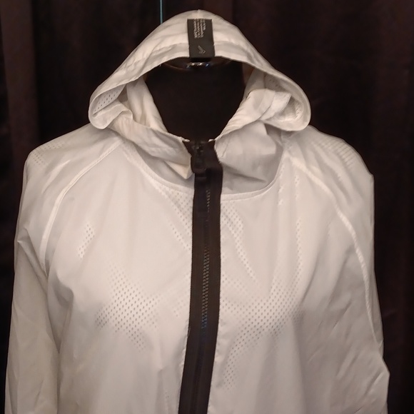 SOLD - Nike DNA Men's Basketball Jacket White HALF ZIP Windbreaker Hoodie - Picture 5 of 10